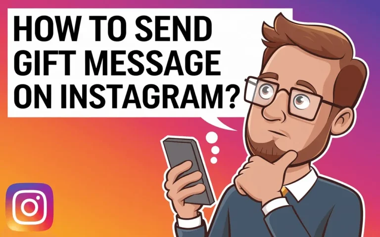 how to send gift message on instagram