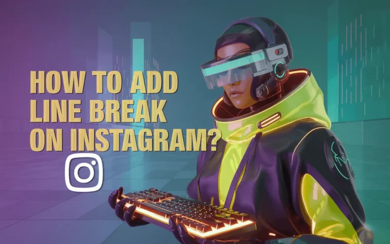 how to add line break on instgram